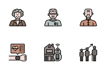 Ageing Society Icon Pack
