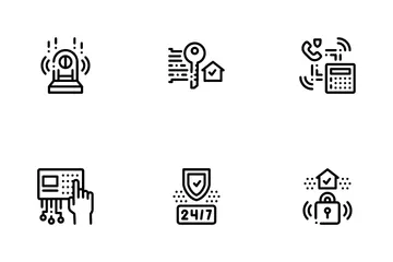 Protección de propiedad de la agencia de seguridad Paquete de Iconos