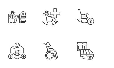 Aging Society Icon Pack