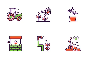 Agricultura e jardinagem Icon Pack