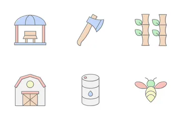 Agricultural Equipment Icon Pack
