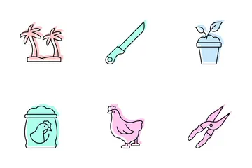 Agricultural Equipment Icon Pack
