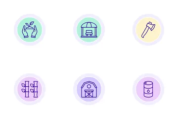 Agricultural Equipment Icon Pack