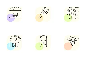 Agricultural Equipment Icon Pack
