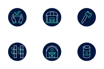 Agricultural Equipment Icon Pack