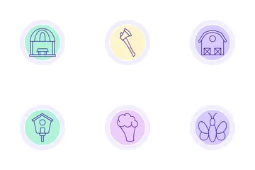 Agricultural Equipment Icon Pack