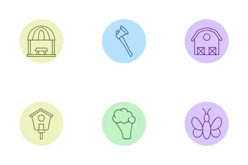 Agricultural Equipment Icon Pack