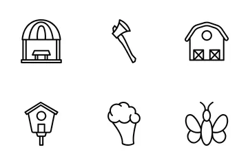 Agricultural Equipment Icon Pack