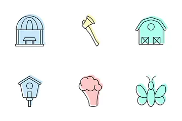 Agricultural Equipment Icon Pack