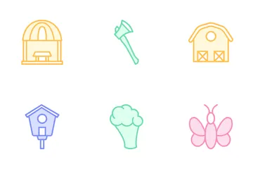 Agricultural Equipment Icon Pack