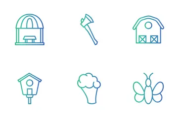 Agricultural Equipment Icon Pack