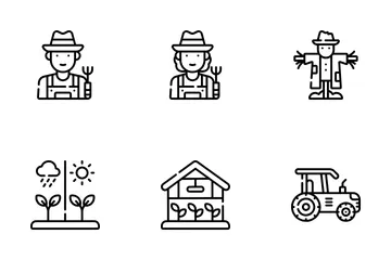 Agriculture Line Evecons Icon Pack