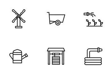 Agriculture And Farmer Icon Pack