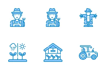 Agriculture Blue Evecons Icon Pack