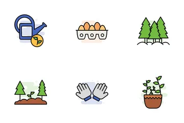 Agriculture et élevage Icon Pack