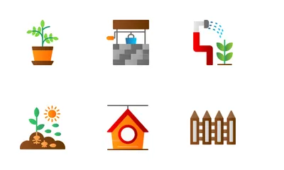 Agriculture et jardinage Icon Pack