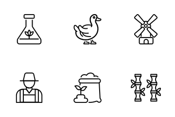 Agriculture Farming And Gardening Icon Pack