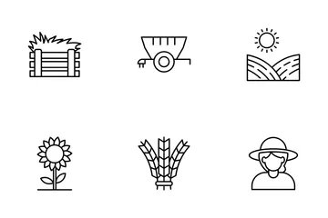Agriculture, Farming And Gardening Icon Pack