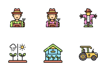 Agriculture Linecolor Evecons Icon Pack