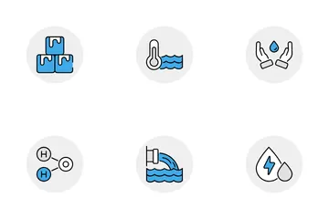 Agua Paquete de Iconos