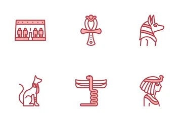 Ägypten-Symbol Symbolpack