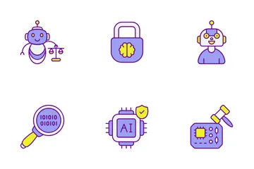 AI Ethics & Technology Icon Pack