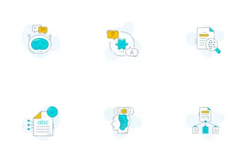 AI-Powered Automation And Text Processing Icon Pack