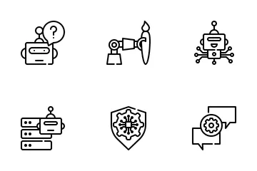 Ai Robot Technology Icon Pack