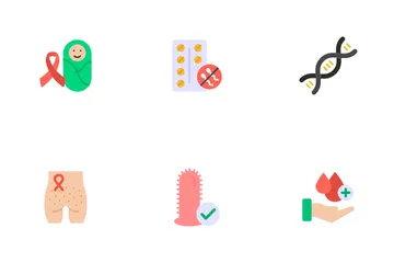 Aids And HIV Icon Pack