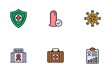 Aids And HIV Icon Pack