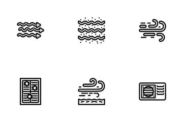 Air Clean Flow Freash Wind Filter Icon Pack