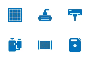 Air Conditioning Maintenance Icon Pack