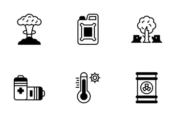 Air Pollution Icon Pack