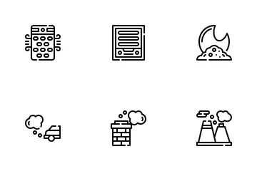 Air Pollution Icon Pack