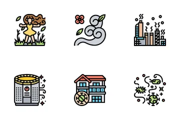 Air Pollution Icon Pack