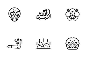 Air Pollution Icon Pack