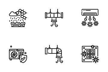 Air Pollutions Icon Pack