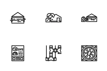 Air Ventilation Cold Wind Heat Icon Pack