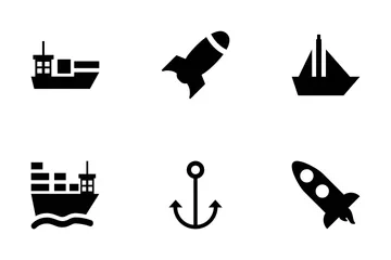 Aircraft And Ships Icon Pack