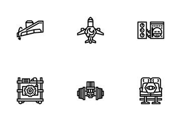 Aircraft Mechanic Aviation Icon Pack
