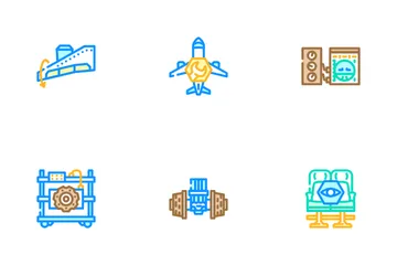 Aircraft Mechanic Aviation Icon Pack