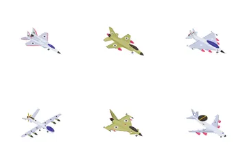 Aircrafts And Fighter Jets Icon Pack