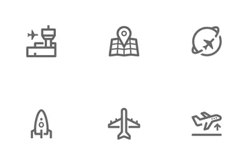 Airplane & Airport Icon Pack