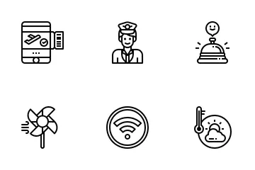 Airplane Sign Icon Pack