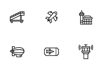 Airport Aviation Icon Pack