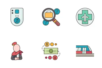 Airport Facilities And Services Icon Pack