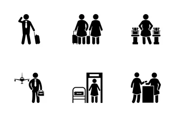 Airport Human Icon Pack
