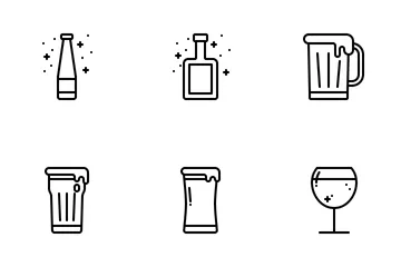 Alcohol And Drink Icon Pack