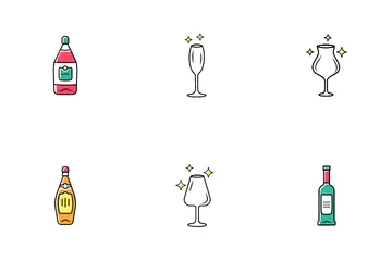 Alcohol Drink Glassware Icon Pack