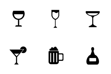 Alcohol Drinks Icon Pack